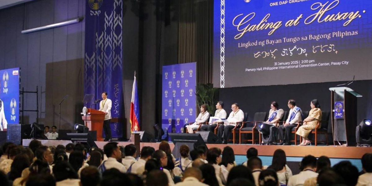 Marcos to DAP graduates Use your knowledge to promote Filipinos welfare