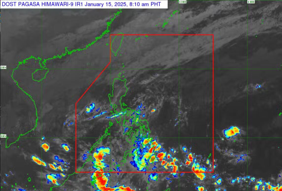 Rains forecast in Metro Manila, 23 other areas on Wednesday (Jan. 15)