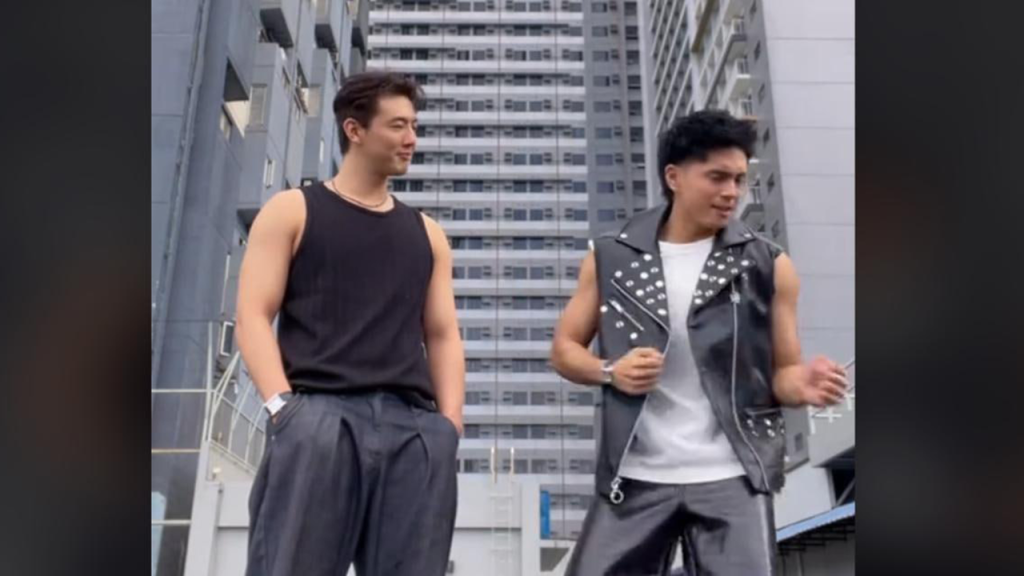Miguel Tanfelix Kim Ji Soo hop on TikTok dance video together