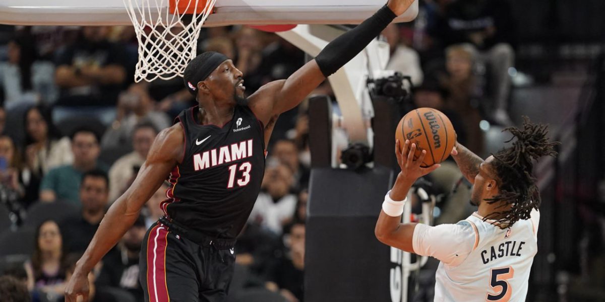 NBA Bam Adebayo hits at buzzer as Heat stun Spurs