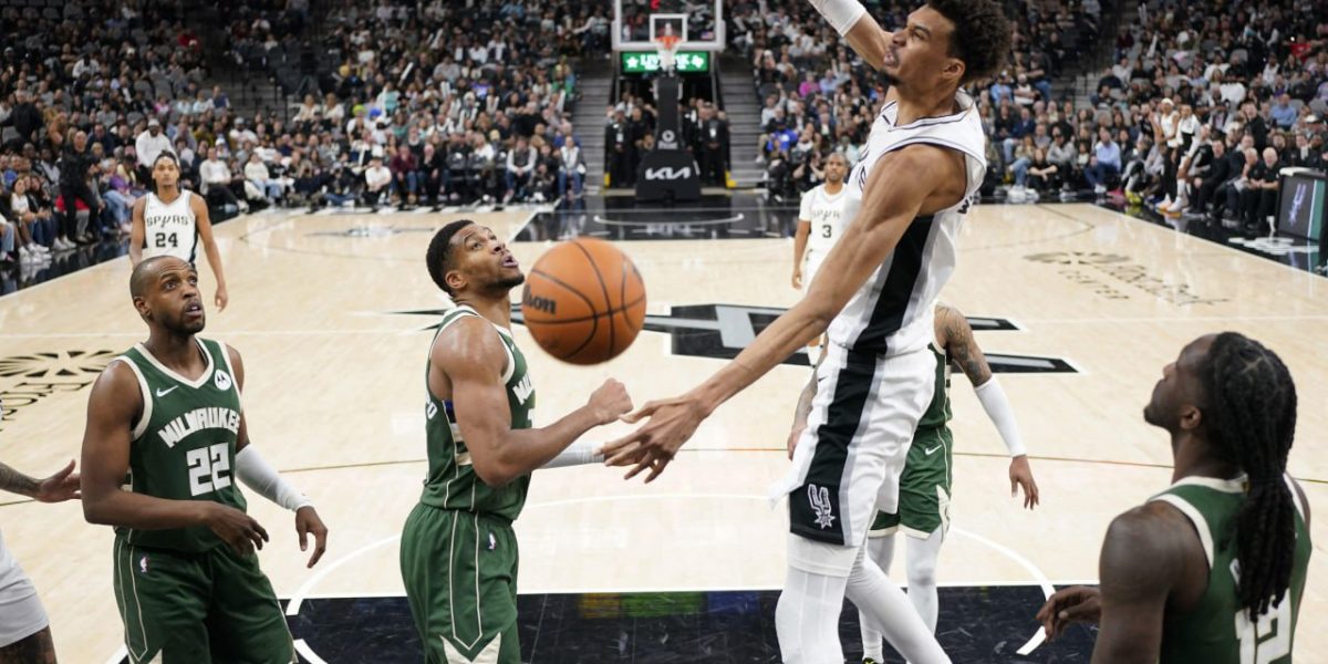 NBA Victor Wembanyama stands tall Spurs top Bucks
