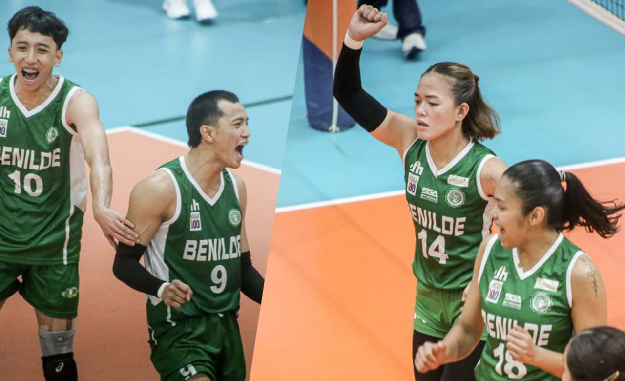 Benilde squads make quick work of San Sebastian for 3-0 start