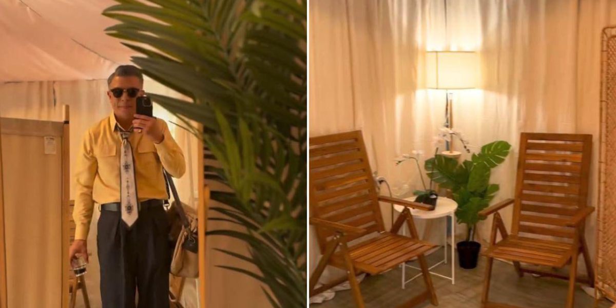 Jericho Rosales shows off Quezon tent Old man is very touched and happy