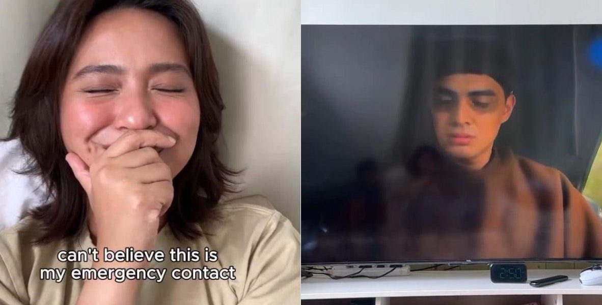 Joyce Pring Juancho Trivino join emergency contact trend featuring Padre Salvi