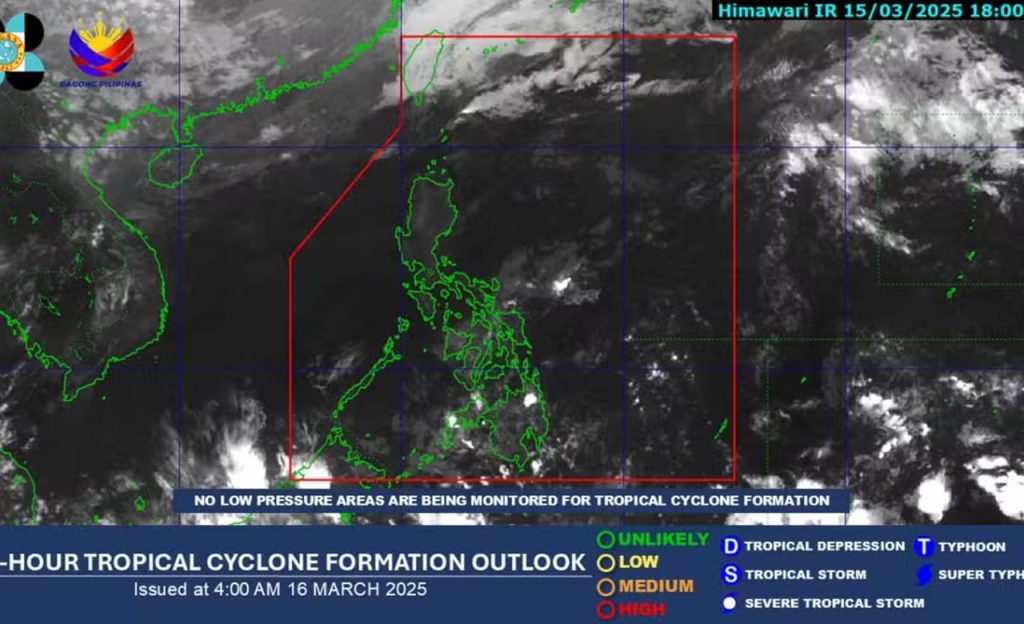 Most parts of PH to have cloudy with light rain on Sunday