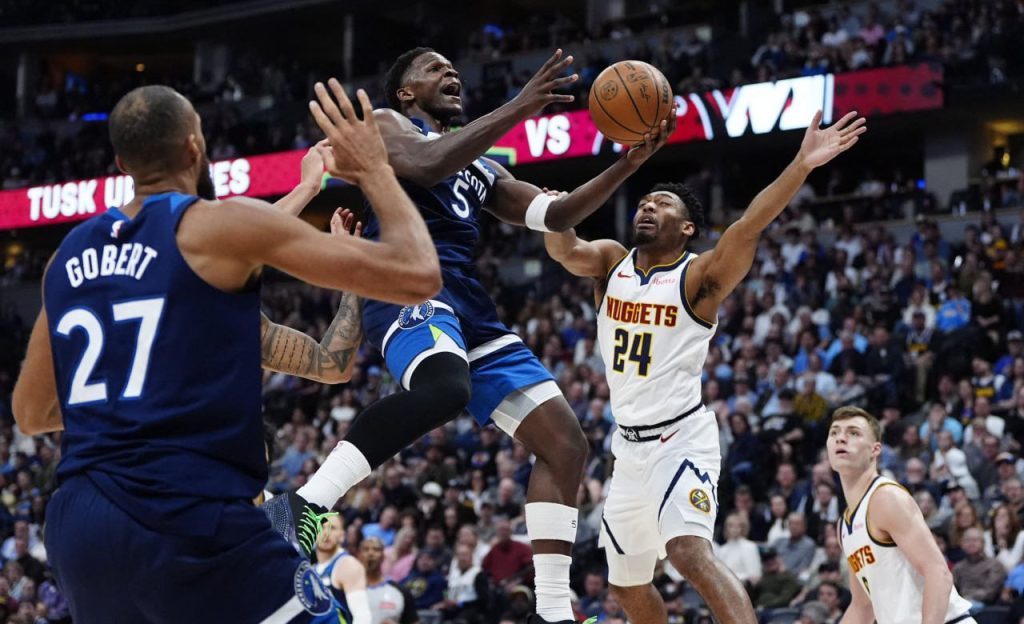 NBA Anthony Edwards Wolves rout Nuggets extend streak