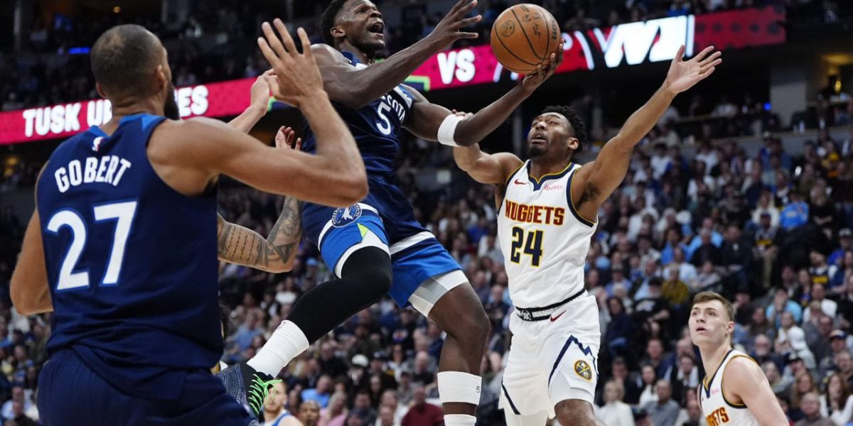 NBA Anthony Edwards Wolves rout Nuggets extend streak