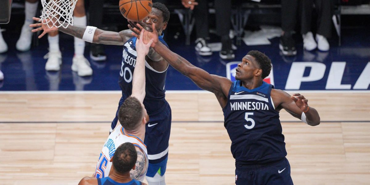 NBA Timberwolves set team playoff record in rout of Thunder