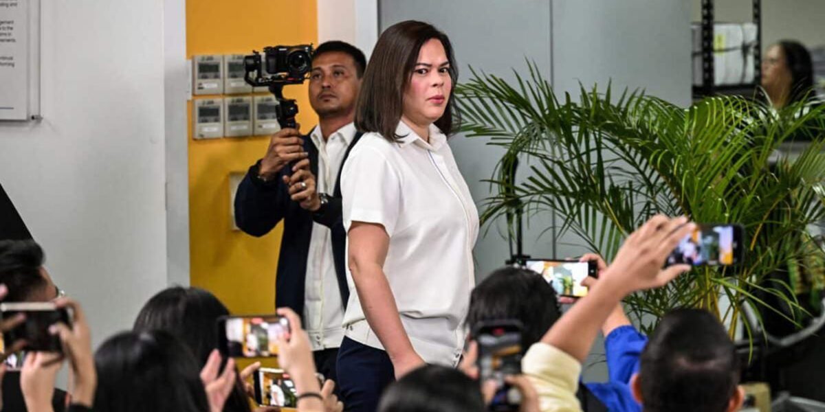Sara Duterte appears submits reply to NBI raps on threat to Marcoses