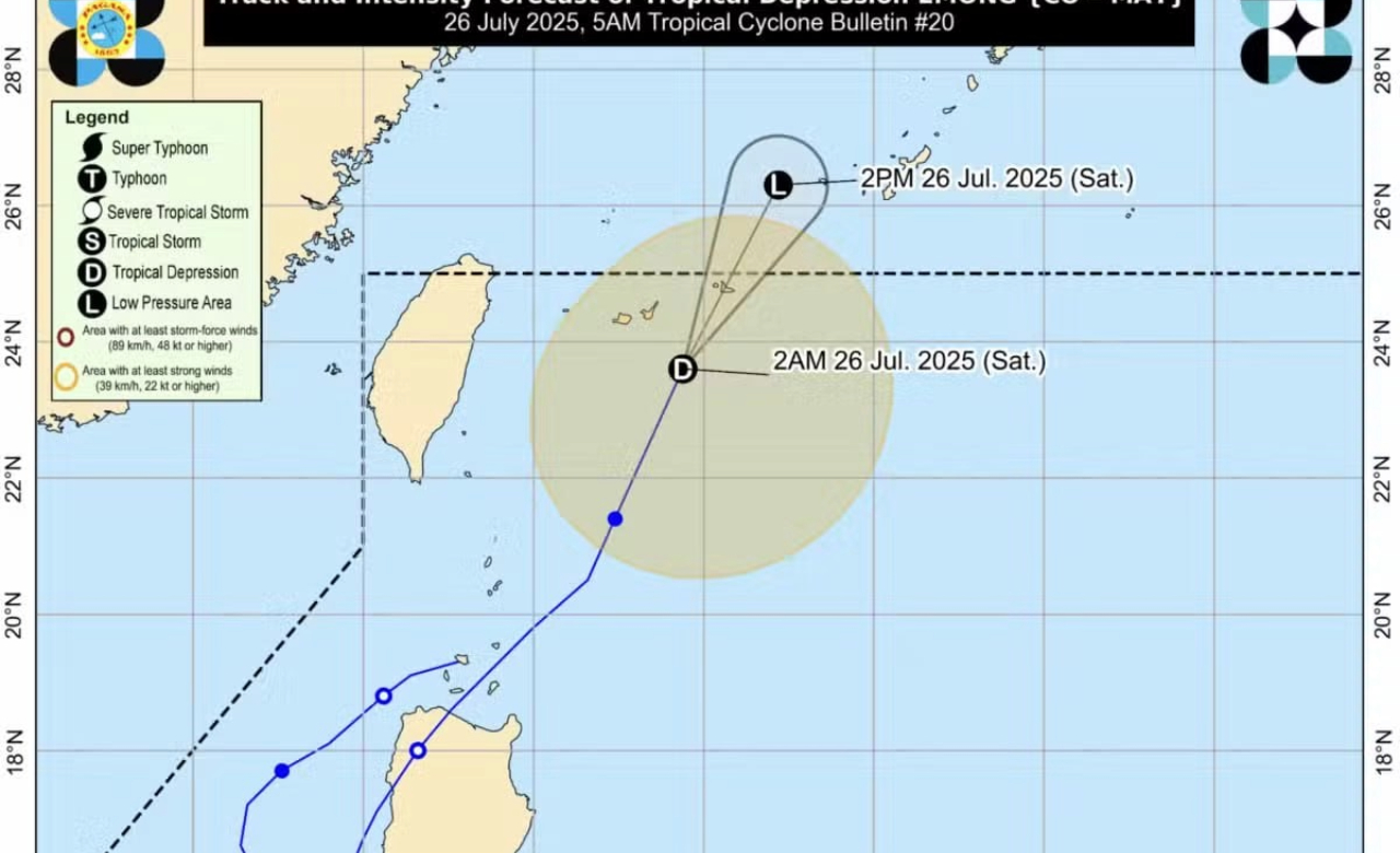 Tropical Depression Emong leaves PAR, says Pagasa
