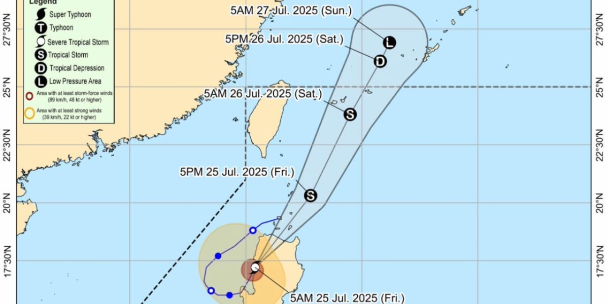 Typhoon Emong weakens into severe tropical storm after landfall 1