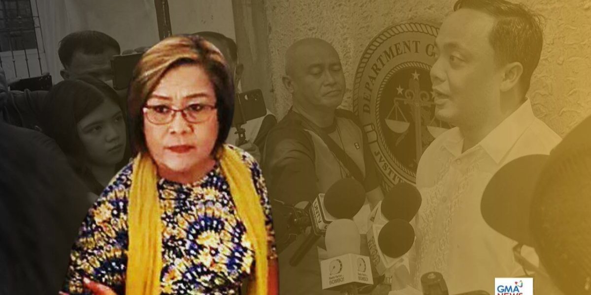 De Lima files letter complaint vs. prosecutors for misconduct ignorance of law 1