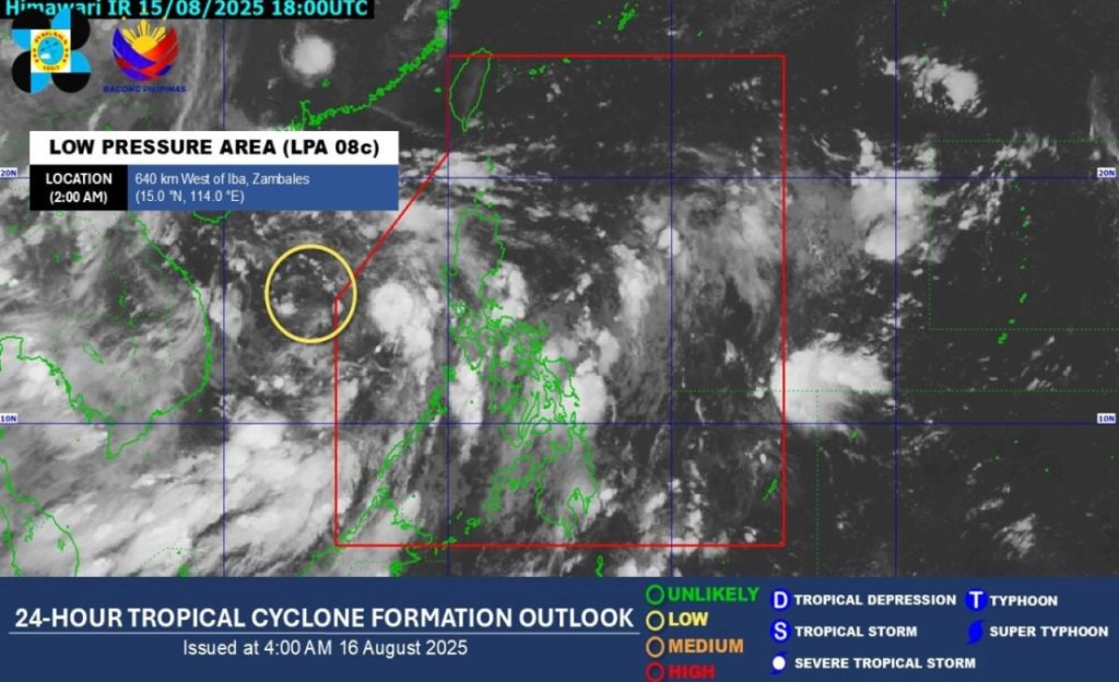 LPA forms west of PH not seen to enter PAR 1