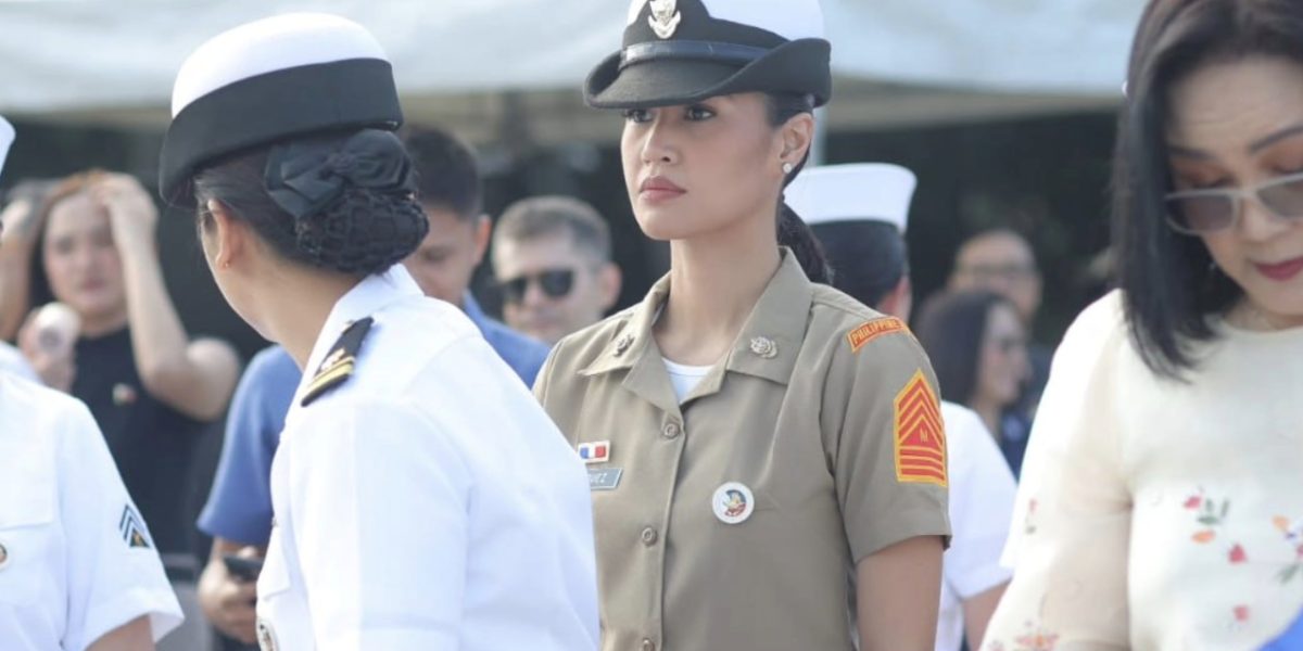 Winwyn Marquez attends flag raising event as marine reservist 1