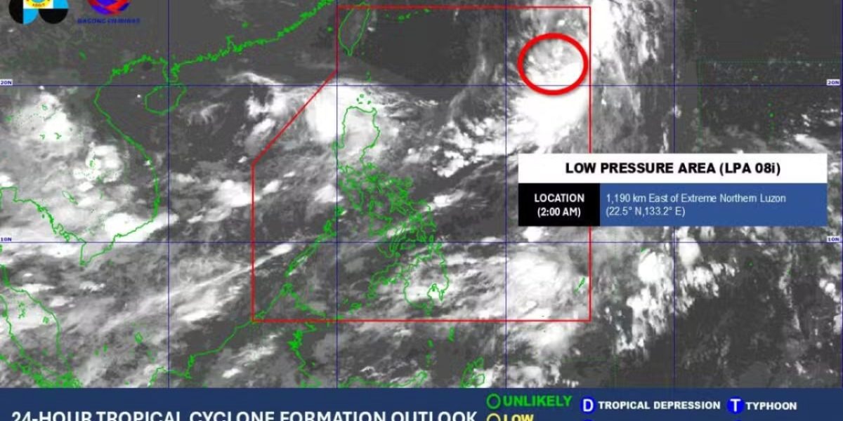 LPA within PAR has ‘high chance of becoming tropical depression 1
