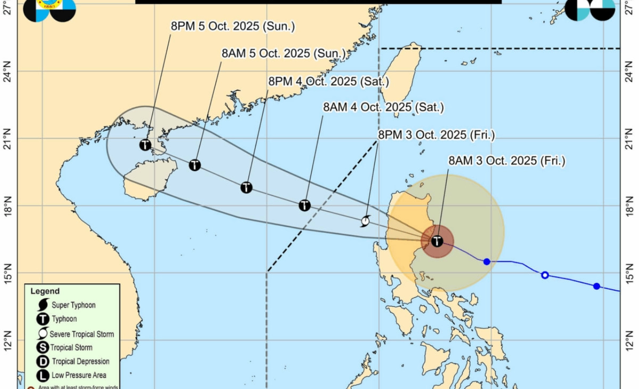 Paolo now over West PH Sea; Signal No. 3 still up in 7 Luzon areas – Pagasa