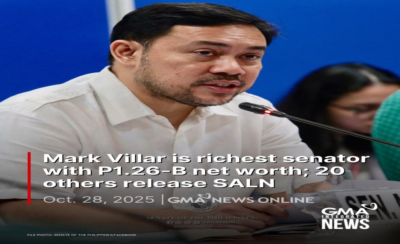 MANILA – Mark Villar is richest senator with P1.26 B net worth; 20 others release SALN