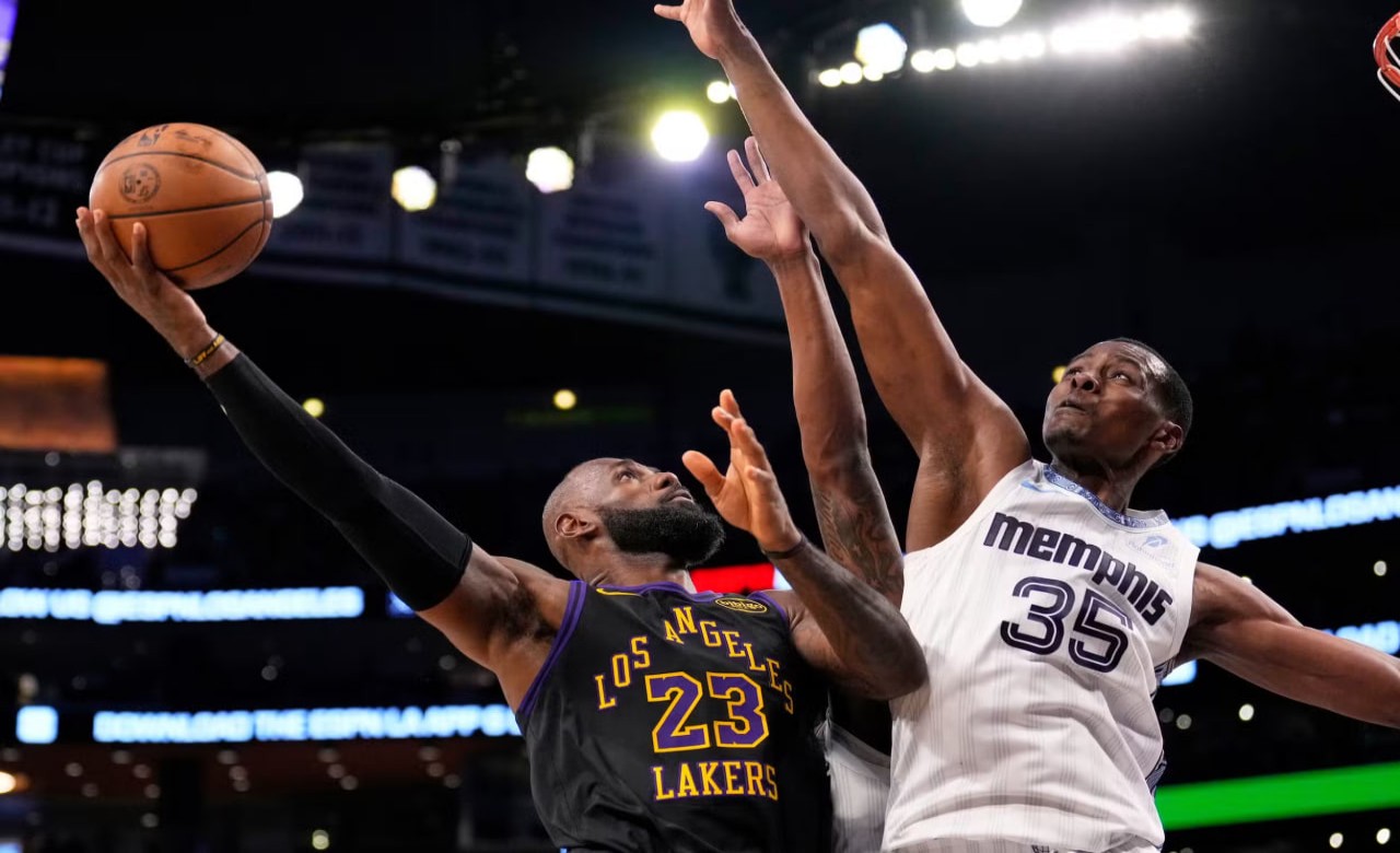 NBA: Luka Doncic, LeBron James rally Lakers past Grizzlies