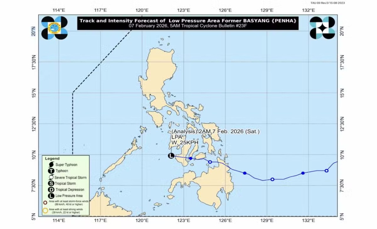 Basyang weakens into low-pressure area, Saturday – Pagasa
