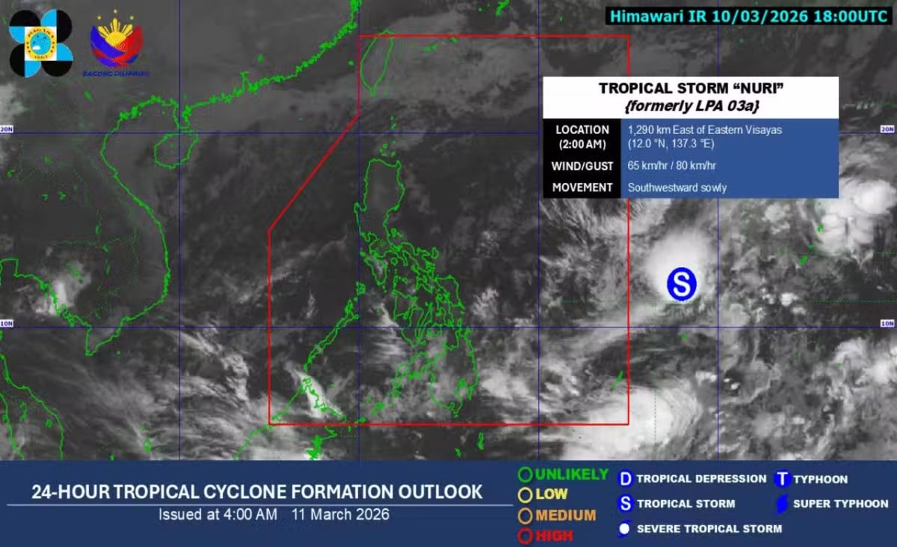 Amihan, trough of storm outside PAR to bring rains over parts of Mindanao – Pagasa