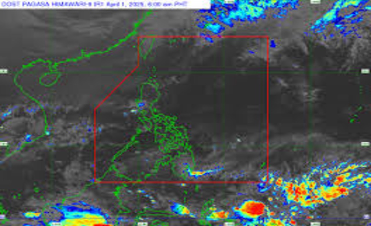 Hot weather with chances of rain seen across PH on Tuesday (April 1) – Pagasa