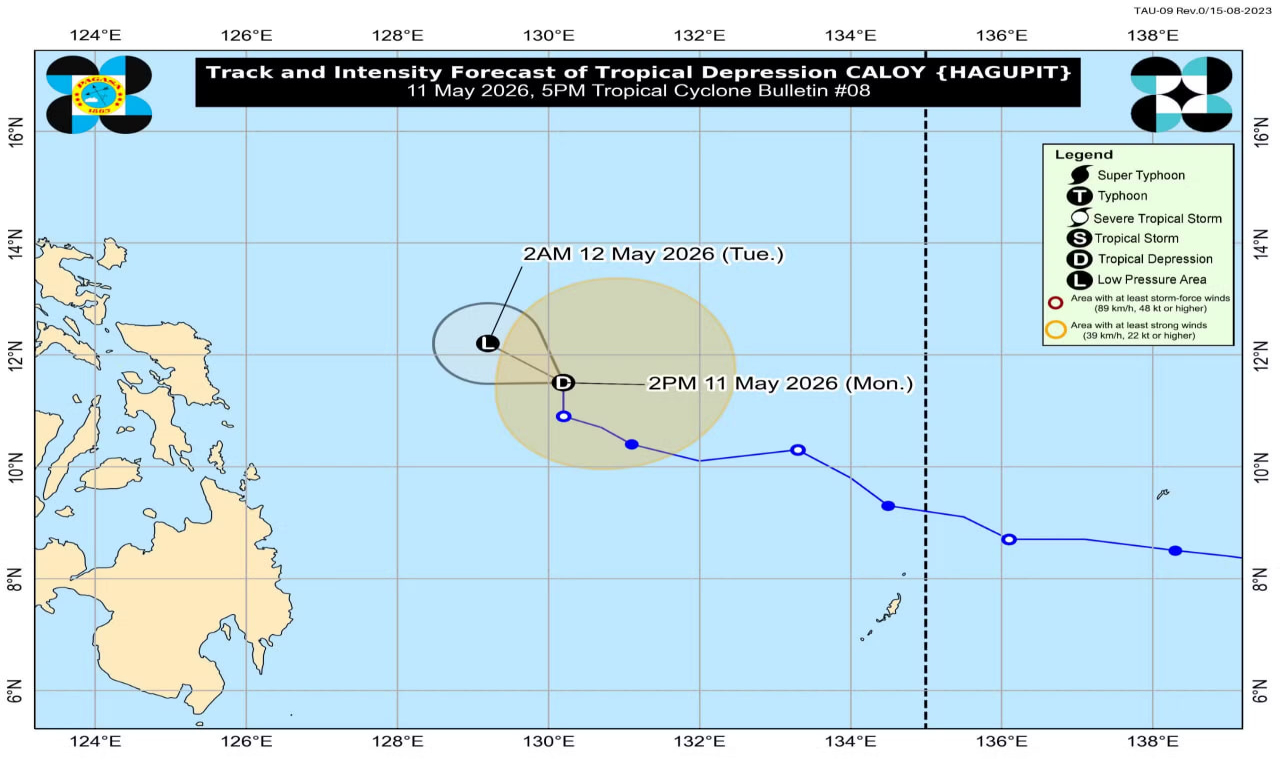 Caloy brings rains to E. Visayas; heat persists in W. Visayas – Pagasa
