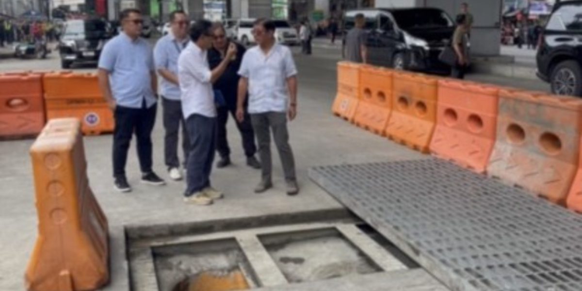 pbbm inspection of rehabilitated drainage in qc 1