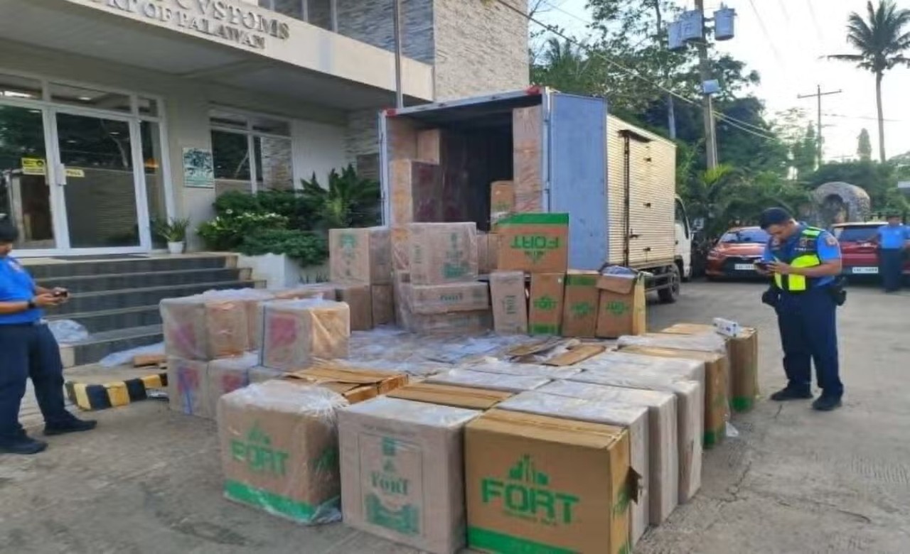 PNP: P28.67-M cigarettes seized, 2 nabbed in Puerto Princesa City