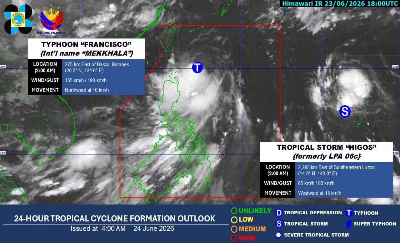 Rainy Wednesday in parts of Luzon, Visayas as typhoon moves away – Pagasa