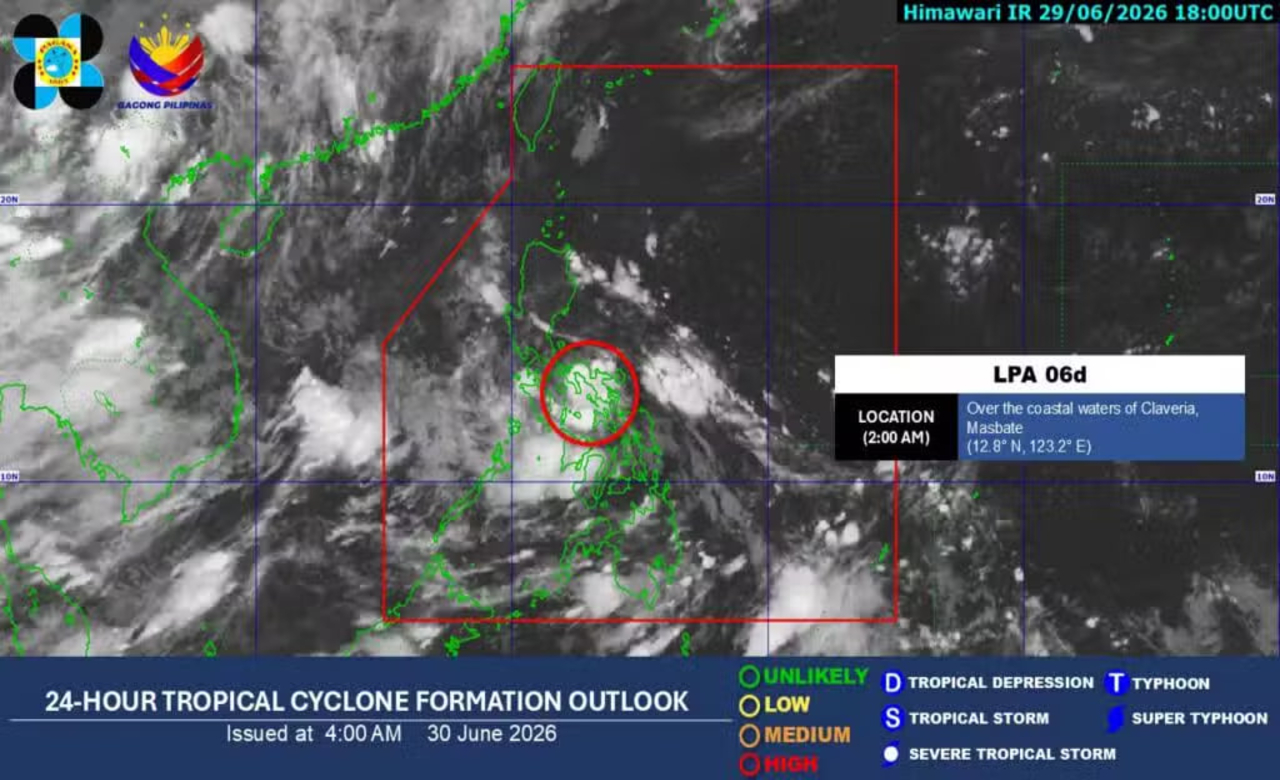 Visayas to see scattered rains, thunderstorms due to LPA – Pagasa